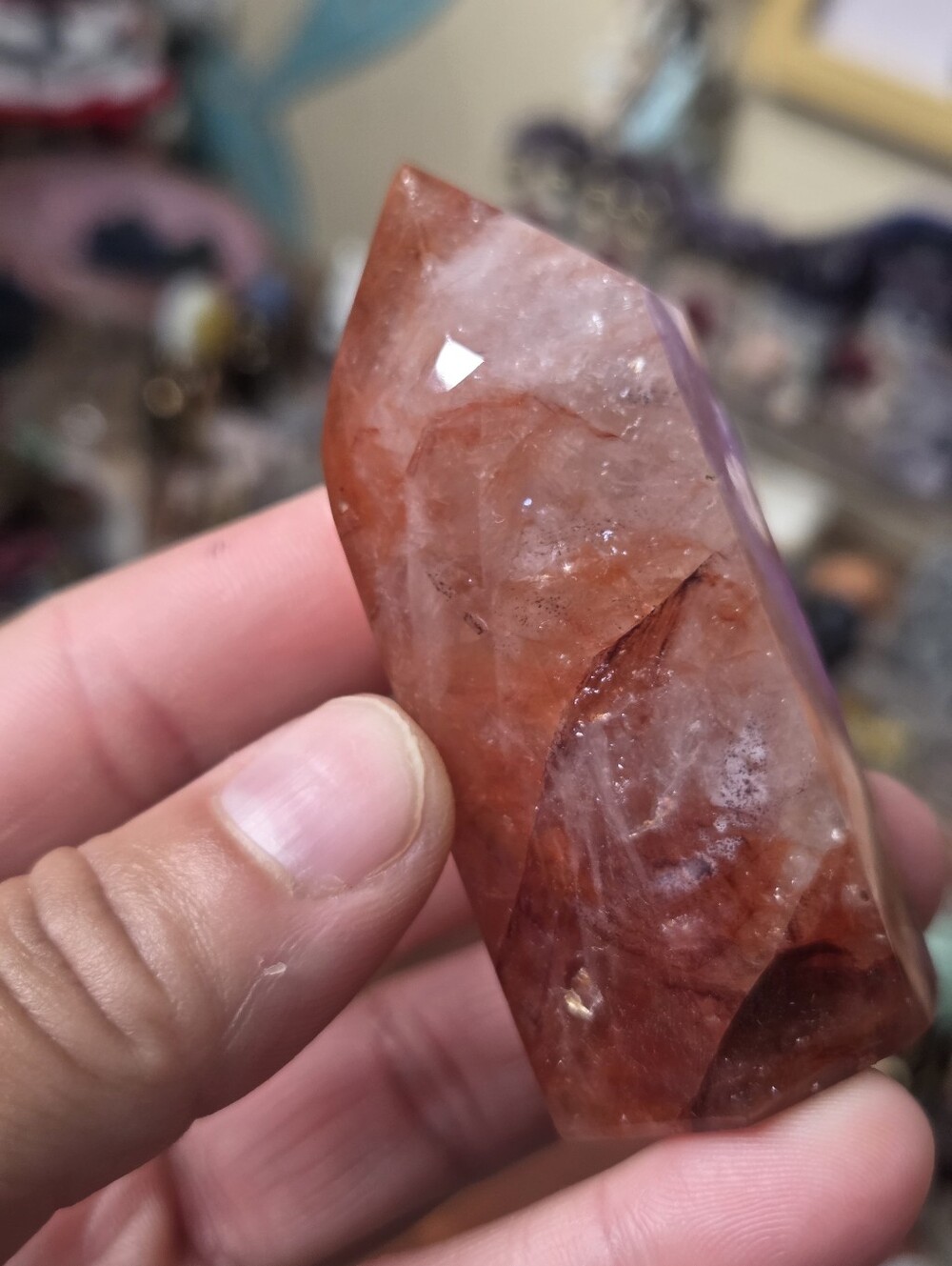 Fire Quartz Tower (A)  2.5 In  Courage